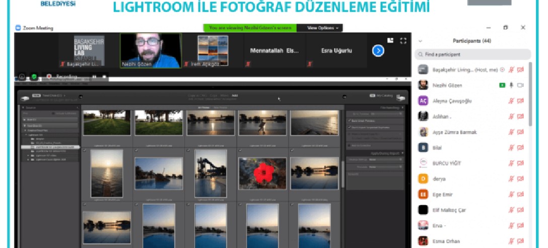 Canlı Ders ile Lightroom ile Fotoğraf Düzenleme Eğitimi