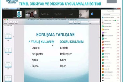 Etkili Konuşma için Temel Diksiyon Dersinde Buluşuldu