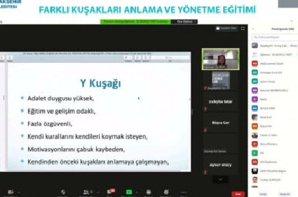 Farklı Kuşakları Yönetmek ve Anlamak Eğitimi Online Olarak Verildi