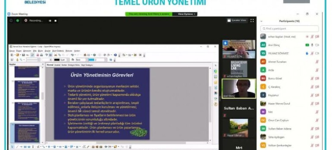 Online Ders – Ürün Yönetimi