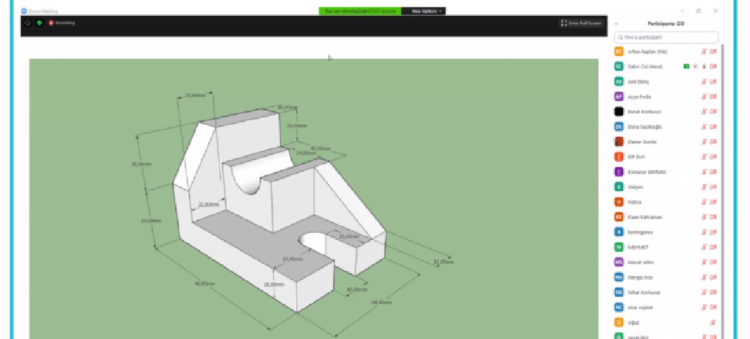 Online Platformda “3D Modelleme Eğitimi”